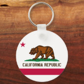 カリフォルニアキーチェーン国旗 キーホルダー (正面)