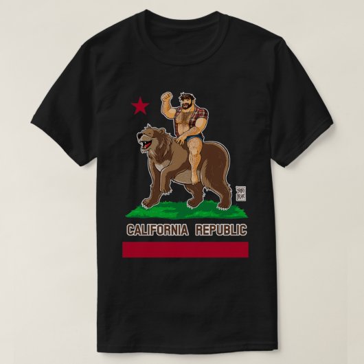 カリフォルニアクラシックベアTシャツ Tシャツ (デザイン正面)