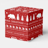 カリフォルニアクリスマスホリデーカワイカリクリスマス フェイバーボックス (裏面サイド)