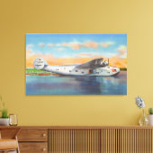カリフォルニアクリッパー飛行機の表示 キャンバスプリント (インサイチュ (リビング))