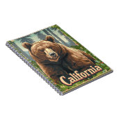 カリフォルニアグリズリーブラウンベアヴィンテージ ノートブック (右側)