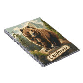 カリフォルニアグリズリーブラウンベアヴィンテージ ノートブック (右側)