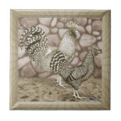 カリフォルニアグレー鶏 タイル (正面)