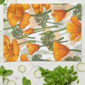 カリフォルニアケシ キッチンタオル (折り畳み)