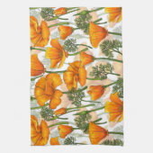 カリフォルニアケシ キッチンタオル (縦)