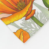 カリフォルニアケシ フリースブランケット (角)