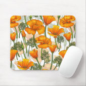 カリフォルニアケシ マウスパッド (マウス)