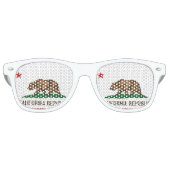カリフォルニアゲイプライド州旗 レトロサングラス (正面)