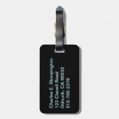 カリフォルニアコロンビアサスカッチライセンスプレート ラゲッジタグ (裏面縦)