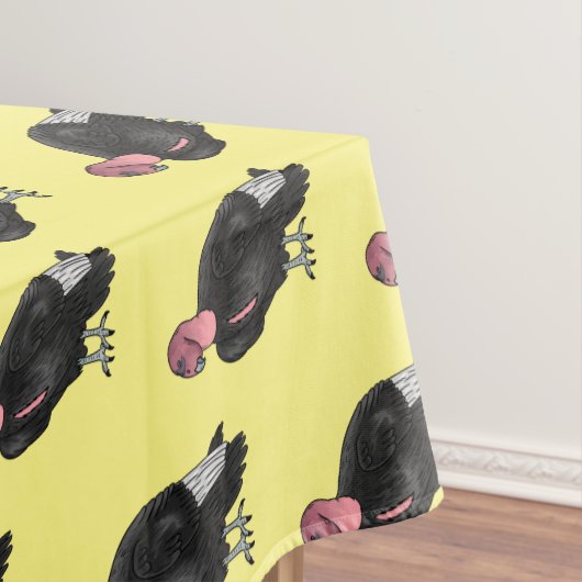 カリフォルニアコンドル鳥の漫画イラストレーション テーブルクロス (インサイチュ)