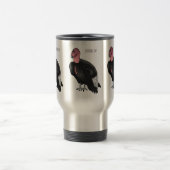 カリフォルニアコンドル鳥の漫画イラストレーション トラベルマグ (中央)