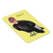 カリフォルニアコンドル鳥の漫画イラストレーション マグネット (右側)