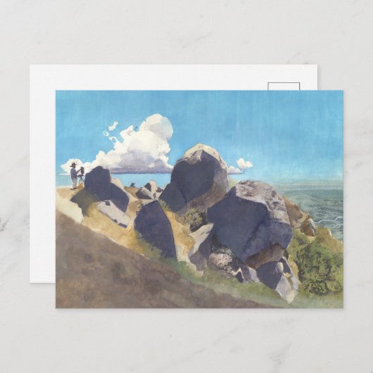 カリフォルニアコーストのアーティスト ポストカード (正面/裏面)