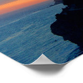 カリフォルニアコーストアットサンセットサンペドロ王室のパームズ ポスター (角)