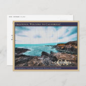 カリフォルニアコーストメンドシーノ海フォートブラッグ ポストカード (正面/裏面)