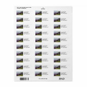 カリフォルニアコーストライン風光明媚差出人住所ラベル ラベル (フルシート)