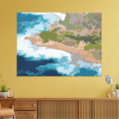 カリフォルニアコースト絵を描ーズ キャンバスプリント (インサイチュ (リビング))