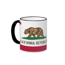 カリフォルニアコーヒー茶マグの旗