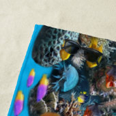 カリフォルニアコーラルリーフフィッシュ ビーチタオル (インサイチュ)