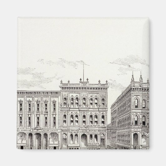 カリフォルニアサウスサイドサンソームとレイデスドルフ マグネット (正面)