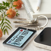 カリフォルニアサスカッチライセンスプレート キーホルダー (正面右)