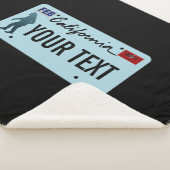 カリフォルニアサスカッチライセンスプレート シェルパブランケット (3/4)