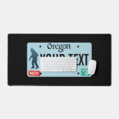 カリフォルニアサスカッチライセンスプレート デスクマット (キーボード&マウス)