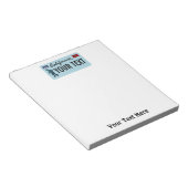 カリフォルニアサスカッチライセンスプレート ノートパッド (アングル)