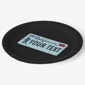 カリフォルニアサスカッチライセンスプレート ペーパープレート (アングル)