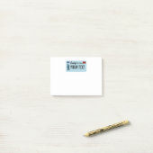 カリフォルニアサスカッチライセンスプレート ポストイット (デスク上)