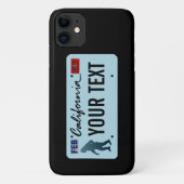 カリフォルニアサスカッチライセンスプレート Case-Mate iPhoneケース (裏面)