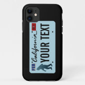 カリフォルニアサスカッチライセンスプレート Case-Mate iPhoneケース (裏面)