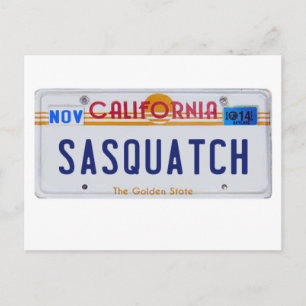 カリフォルニアサスカッチ免許証 ポストカード