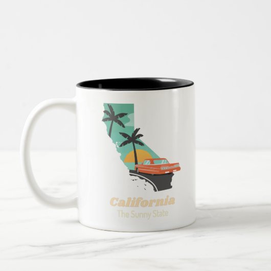 カリフォルニアサニー州 ツートーンマグカップ (左)