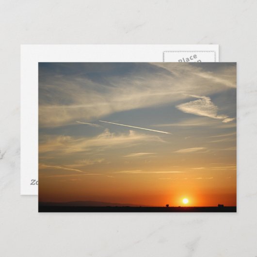 カリフォルニアサンセットはがき ポストカード (正面/裏面)