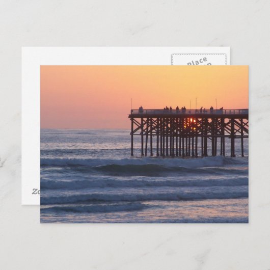 カリフォルニアサンセットはがき ポストカード (正面/裏面)