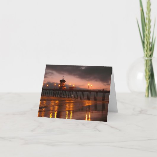 カリフォルニアサンセットアットハンティントンビーチ カード (正面)