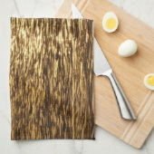 カリフォルニアサンセットウェーブズ海シースケープ キッチンタオル (四つ折り)