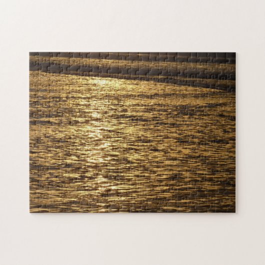 カリフォルニアサンセットウェーブズ海シースケープ ジグソーパズル (横)