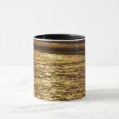 カリフォルニアサンセットウェーブズ海シースケープ マグカップ (中央)