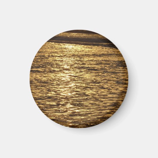 カリフォルニアサンセットウェーブズ海シースケープ マグネット (正面)