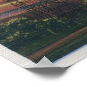 カリフォルニアサンセットビューオブカリフォルニア油 ポスター (角)