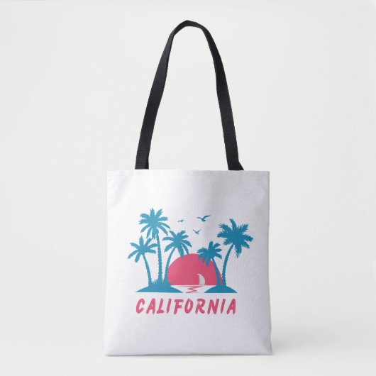 カリフォルニアサンセットビーチ トートバッグ (正面)