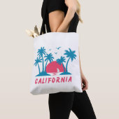 カリフォルニアサンセットビーチ トートバッグ (クローズアップ)