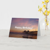 カリフォルニアサンセット誕生日カード カード (黄色い花)