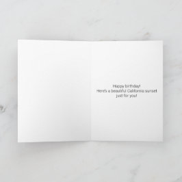 カリフォルニアサンセット誕生日 カード