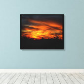 カリフォルニアサンセット キャンバスプリント (インサイチュ (ウッドフロア))