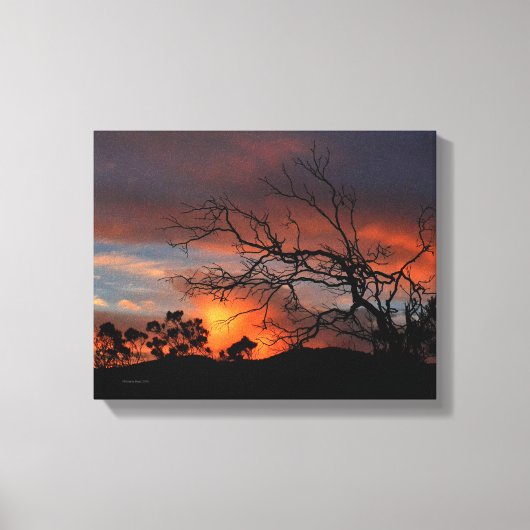 カリフォルニアサンセット キャンバスプリント (正面)