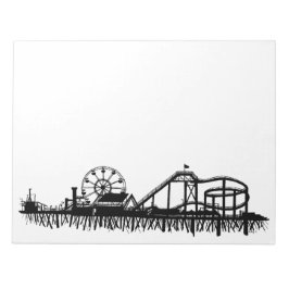 カリフォルニアサンタモニカCAピアビーチフェリスホイール ノートパッド