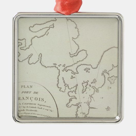 カリフォルニアサンフランシスコ湾岸地区 メタルオーナメント (正面)